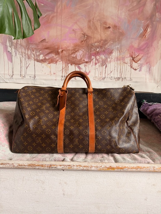 Louis Vuitton Other - Louis Vuitton Monogram Canvas Travel Duffel Bag in Brown and Tan